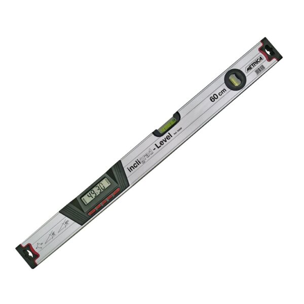 BMI Livella High Precision - Lunghezza 60 Cm - Profilo Alluminio 4 Cave, Prodotta In Germania, Precisione 0.3 Mm/m